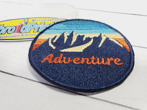 Adventure 100% Embroidered Patch Size 2.5X2.50 Iron on cool Patch