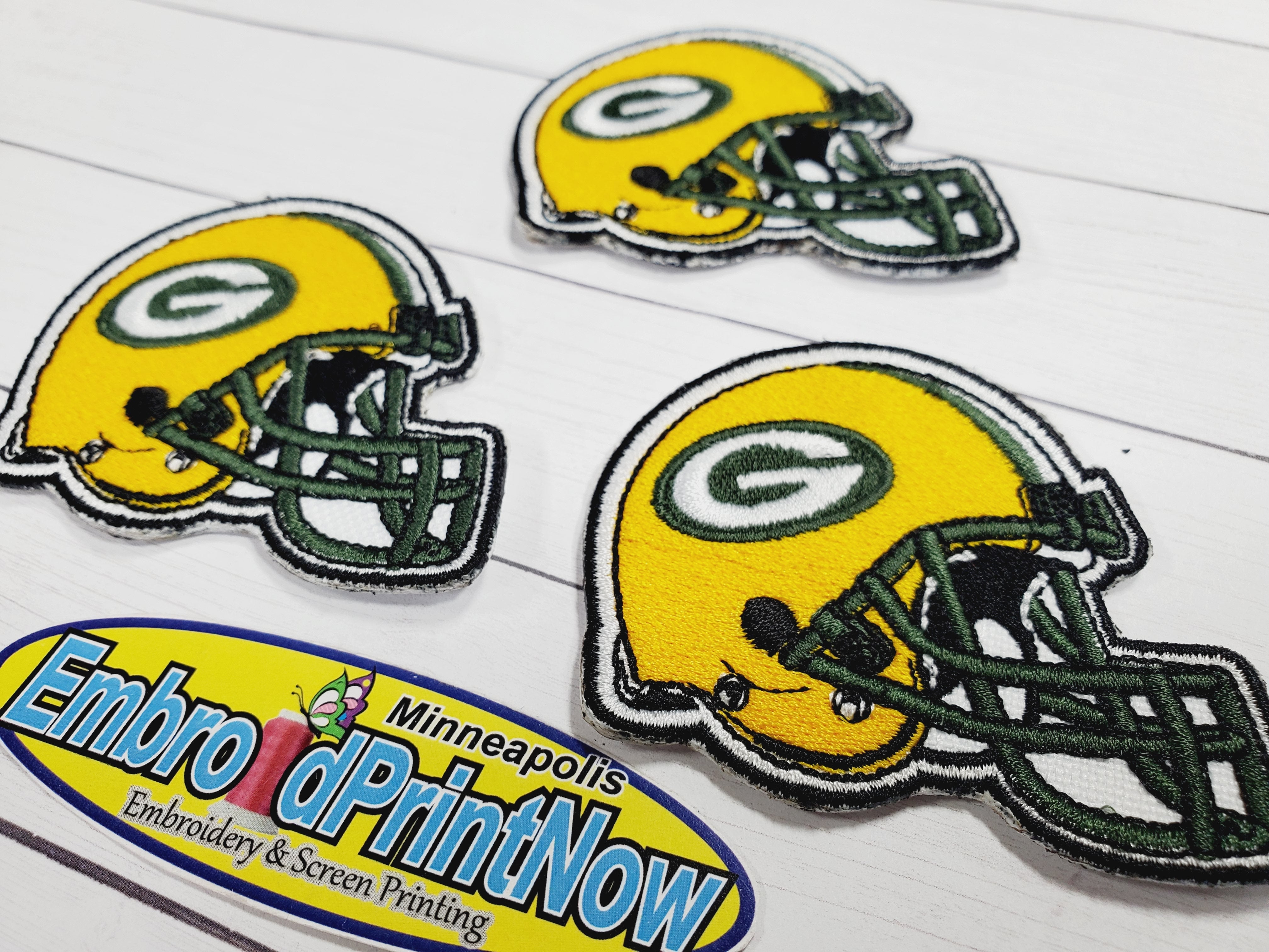 Green Bay Packers Embroidered Helmet iron on Patch