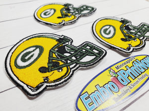 Green Bay Packers Embroidered Helmet iron on Patch