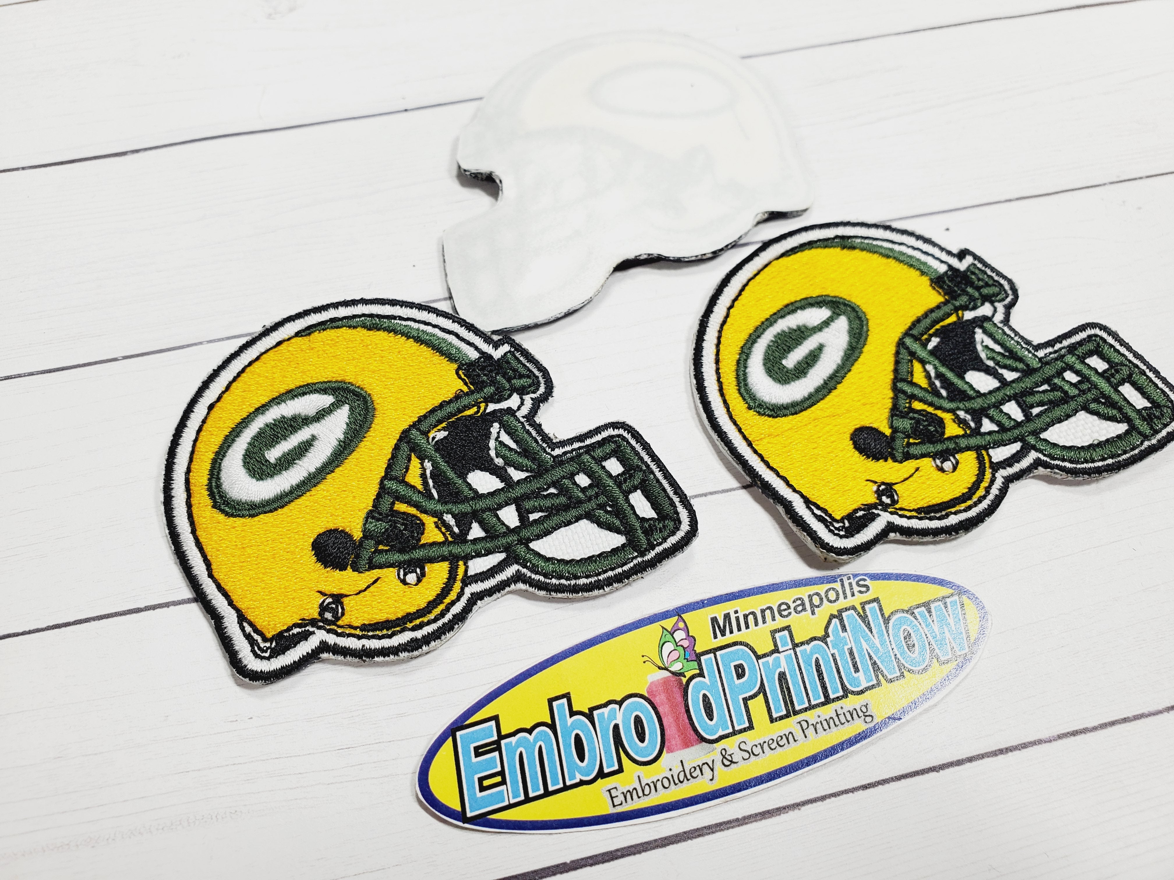 Green Bay Packers Embroidered Helmet iron on Patch