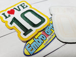 Jordan Love 10 Green Bay Packers Patch 2.70 X 2.25 Embroidered Patch Green and Yellow Patch-Football patch-Custom Patc