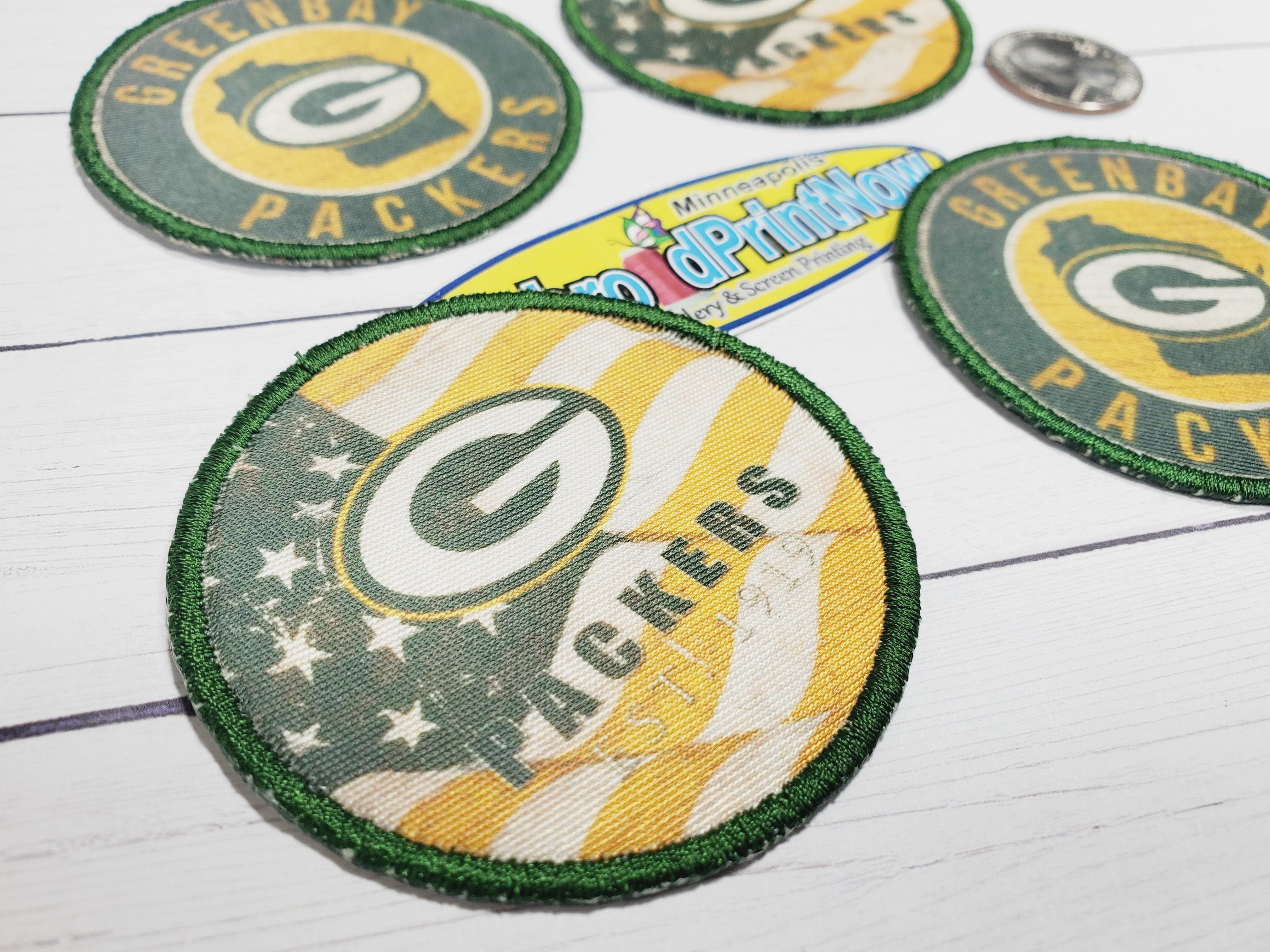 Green Bay State Sublimated Packers Patch Iron On Patch