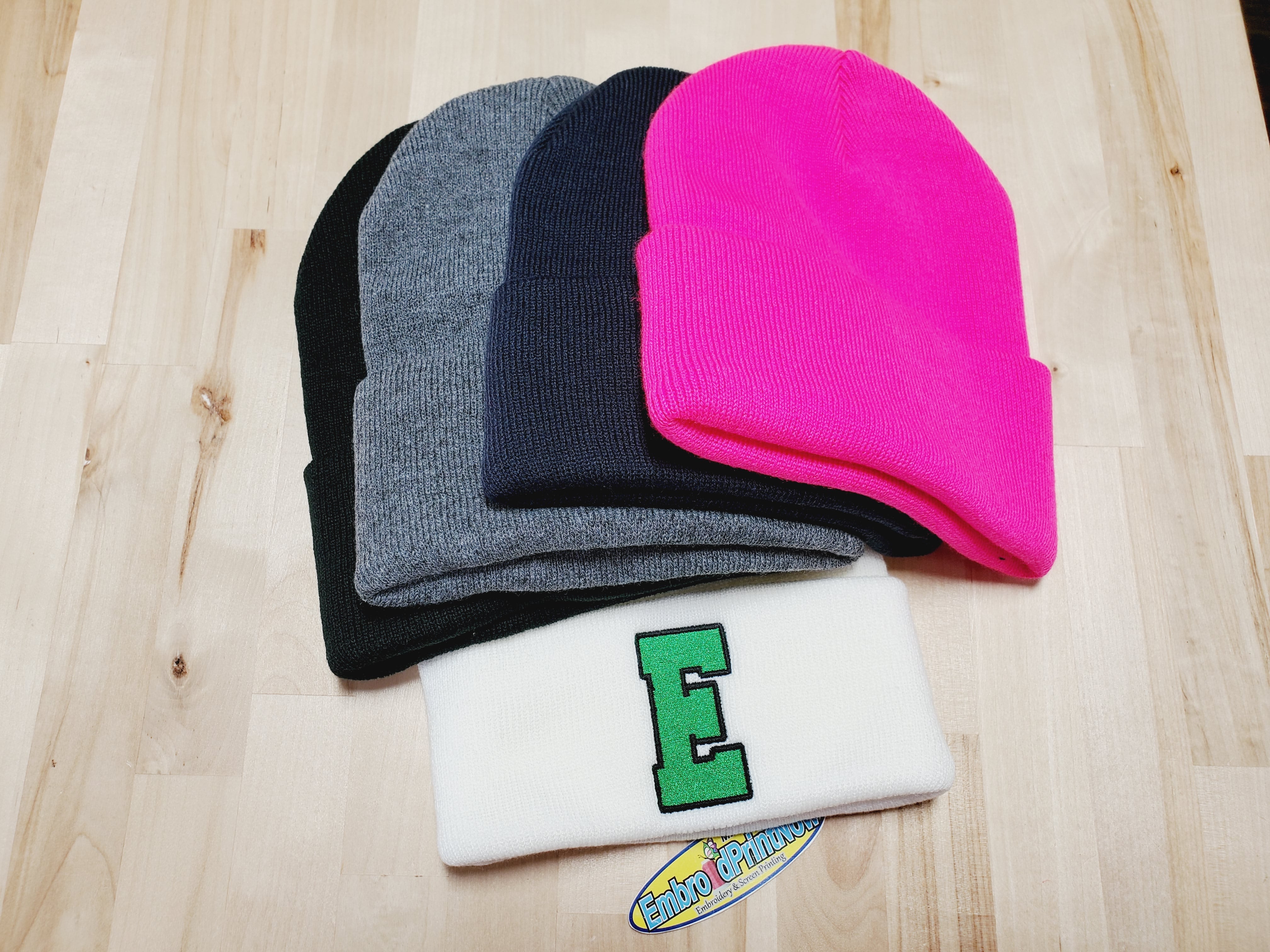 Edina Big E Embroidered Cozy  Beanie