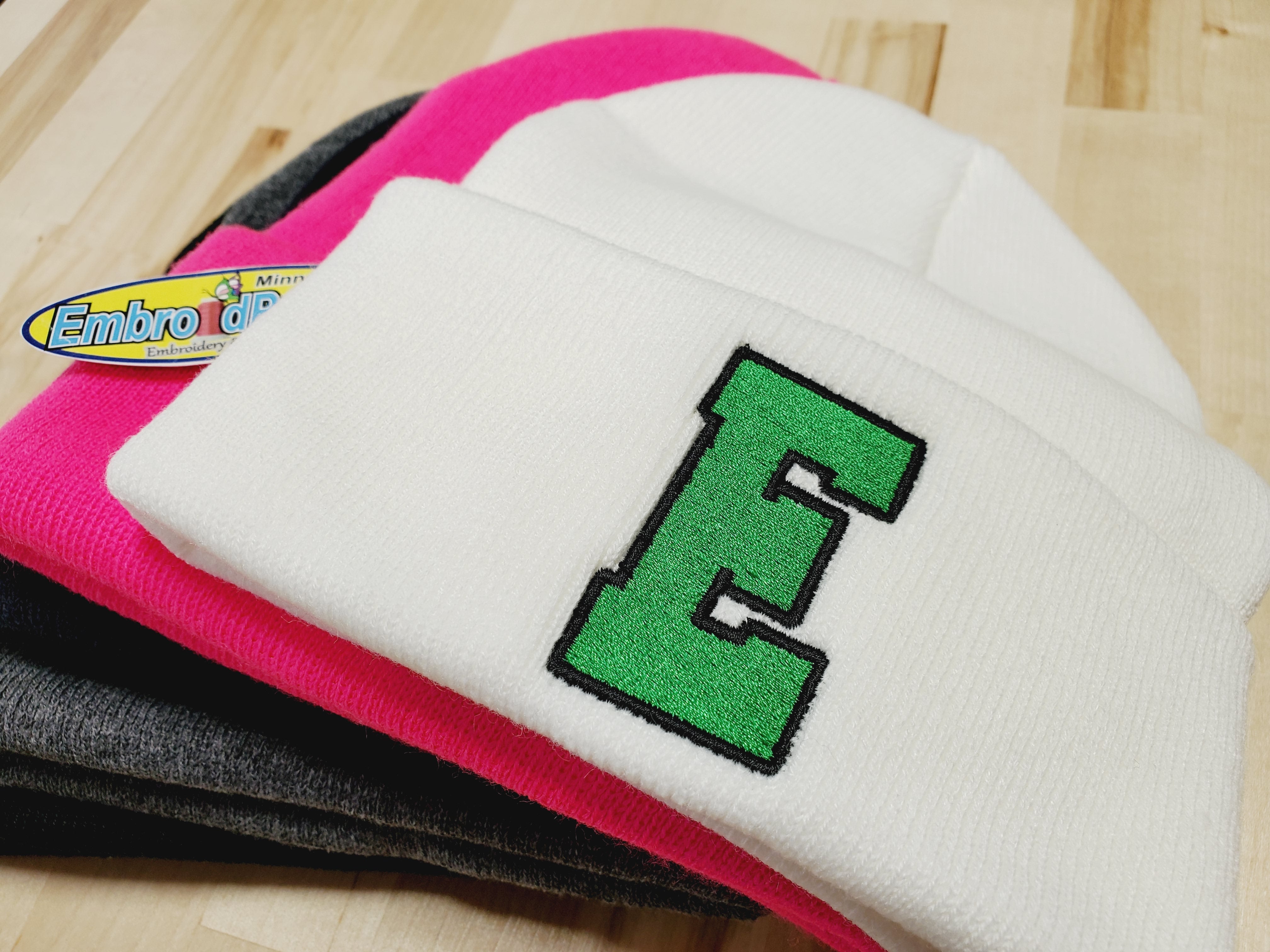 Edina Big E Embroidered Cozy  Beanie