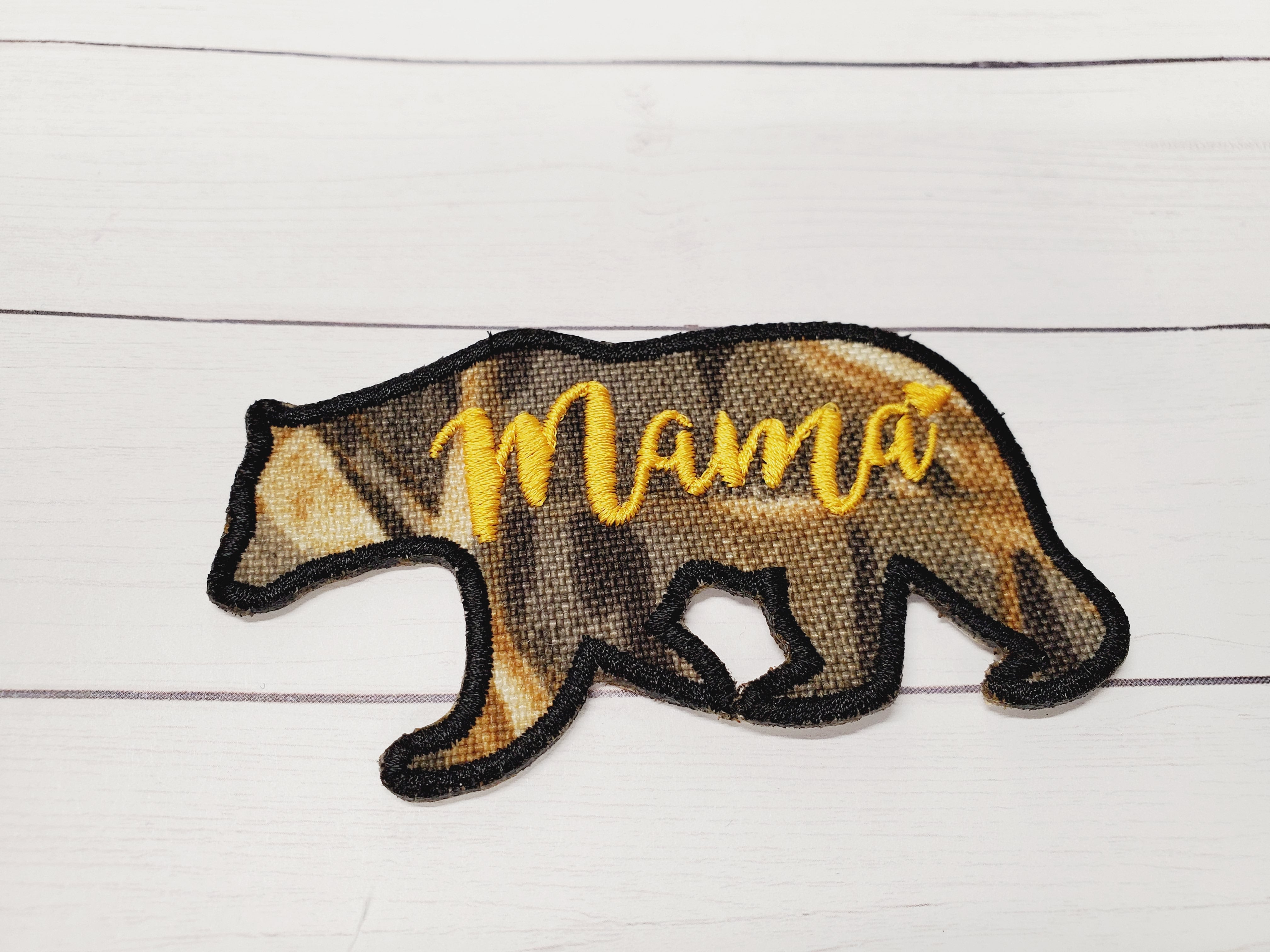 Mama Bear Camo 3.50 X 2.00 Patch Bear Patch Will Mama Bear