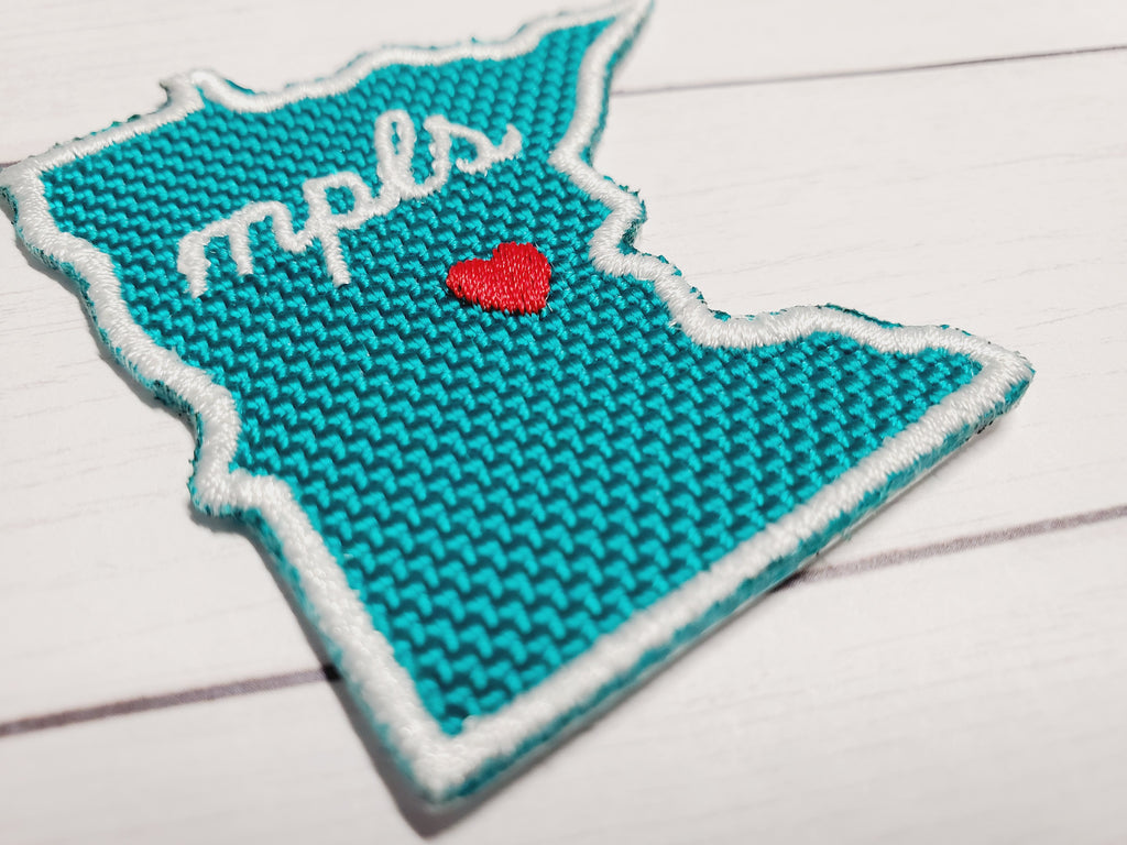 Minnesota State  2 X 2 Iron On Patch