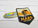 Mars Explore Embroidered Patch Size 3X2.50 Iron on cool Patch