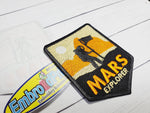 Mars Explore Embroidered Patch Size 3X2.50 Iron on cool Patch