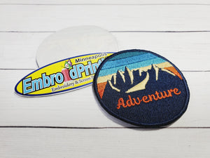 Adventure 100% Embroidered Patch Size 2.5X2.50 Iron on cool Patch