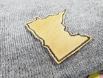 Minnesota State Italian Leather  2 X 2 Iron On Patch