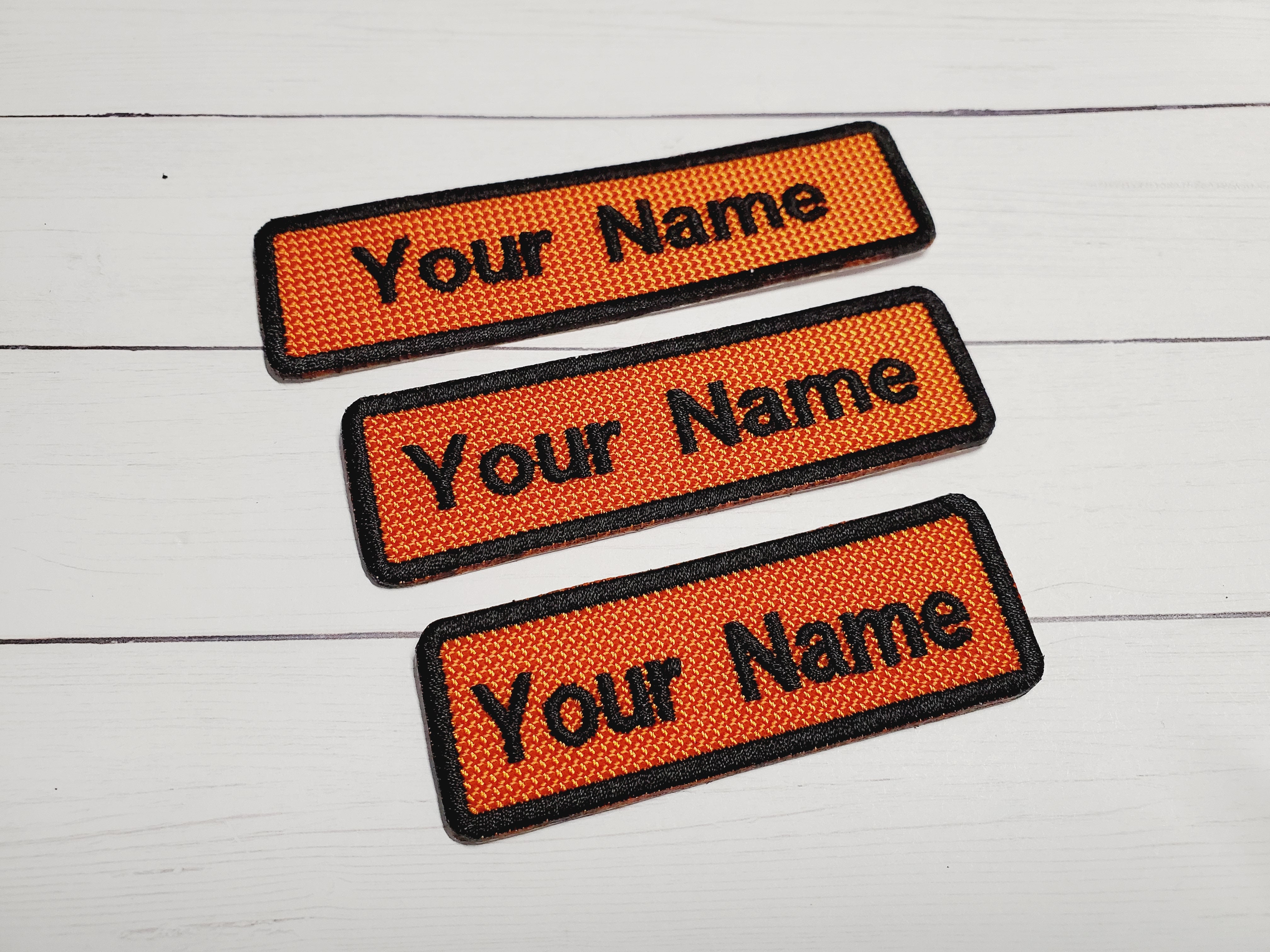 Your Name Here custom 4." X 1.50" Name Iron on Pacht
