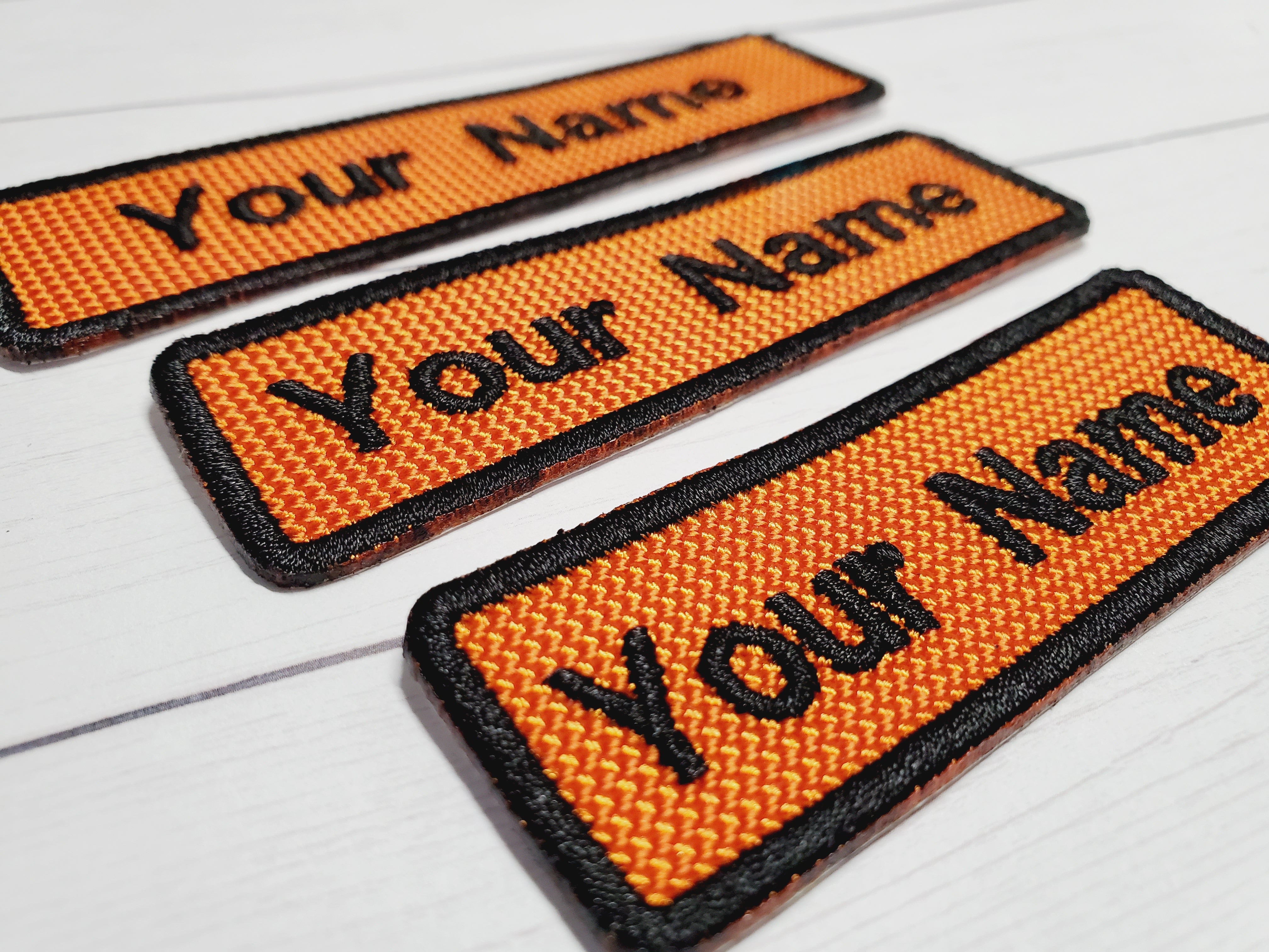 Your Name Here custom 4." X 1.50" Name Iron on Pacht
