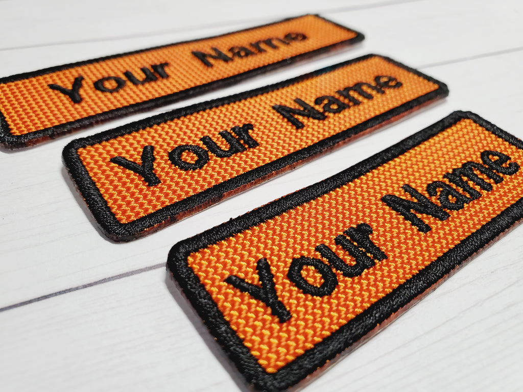 Your Name Here custom 4." X 1.50" Name Iron on Pacht