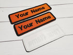 Your Name Here custom 4." X 1.50" Name Iron on Pacht