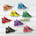Sneakers Embroidered Patch 3.50 X 2.50 100% Embroidery Iron on Custom Many Colors Patches Iron On