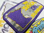 MN Vikings Skol iron on 3.75 " X 2" embroidered Patch