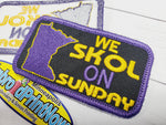 MN Vikings Skol iron on 3.75 " X 2" embroidered Patch