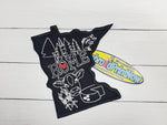 Minnesota Home State Black and White 4 X 3.50 Embroider Patch Iron On Patch