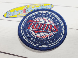 Twins Printed Embroidered Patch Size 2.50 X 2.50 Iron On Patch