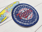 Twins Printed Embroidered Patch Size 2.50 X 2.50 Iron On Patch