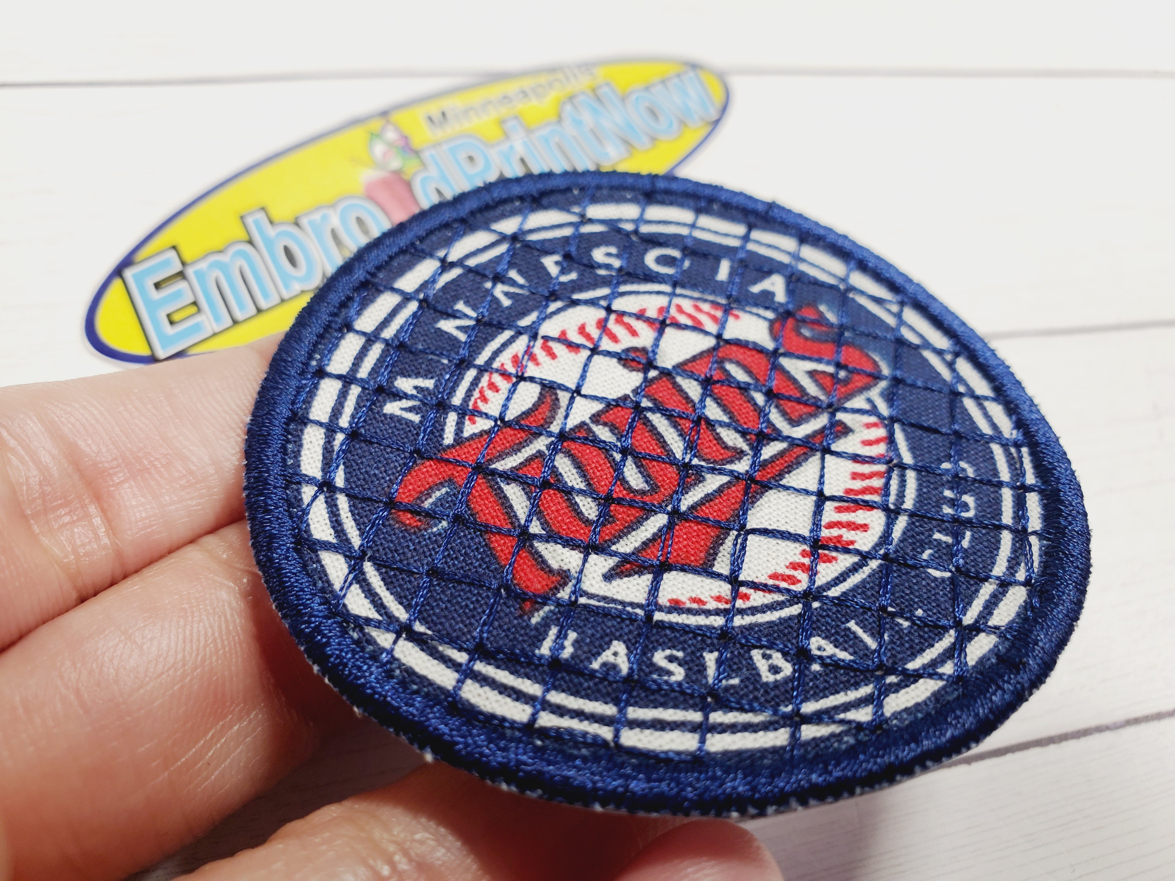 Twins Printed Embroidered Patch Size 2.50 X 2.50 Iron On Patch