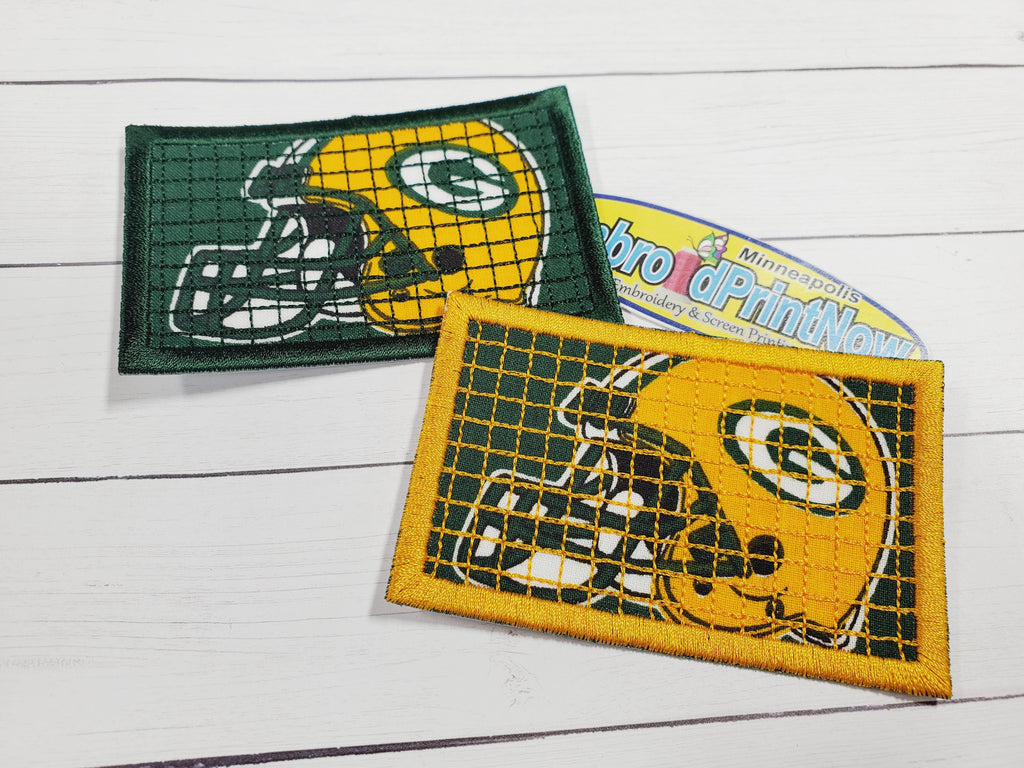 Green Bay Packers 3.50 X 2.25 Embroidered Patch Yellow and Green Patch-Football patch-Custom Patch