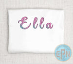 Youth Personalize Iridescent 2 colors Name Tshirt