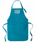 Full-Length Two-Pocket Bid Apron with 3 letter Monogram