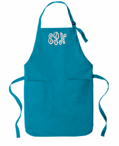 Full-Length Two-Pocket Bid Apron with 3 letter Monogram