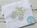 Bunny Monster Truck T-shirt with name