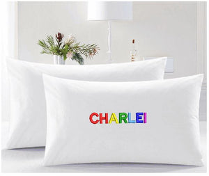 Crayola Monogramed Pillow cases