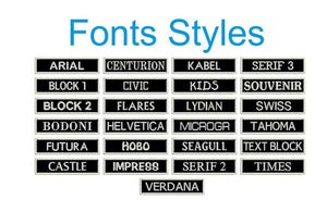 Your Name Here custom 4." X 1.50" Name Iron on Pacht