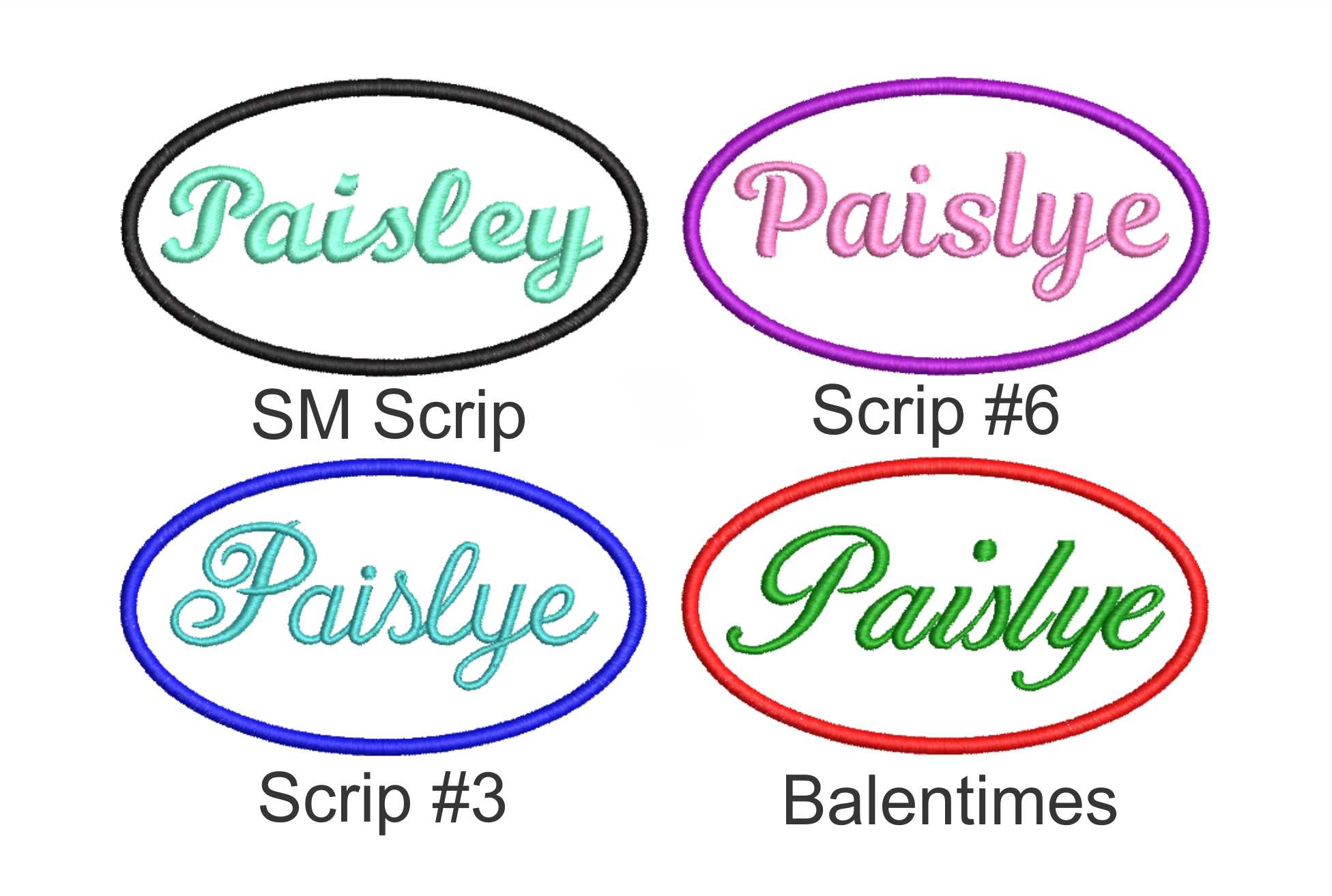 Your Name Here 4" X 2.25" Scrip Oval Name Patch