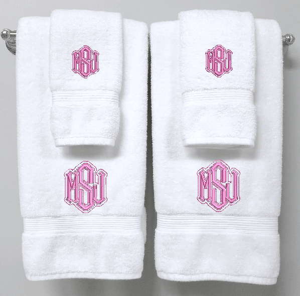 Monogrammed Bath Towel Set