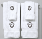 Set of 4 Monogramed Crown Royal Towels