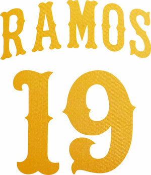 Youth Tackle Twill Pro Name + Numbers Kit for Jerseys