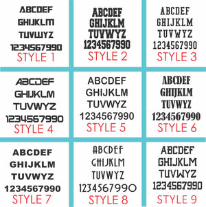 Tackle Twill Pro 9"H X Proportion Numbers for Jerseys