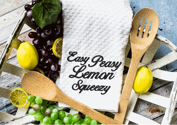 Easy Peasy  Lemon Squeezy Waffle Towel