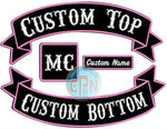 Biker Rockers set of 4 Embroidered Patches