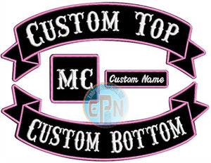 Biker Rockers set of 4 Embroidered Patches