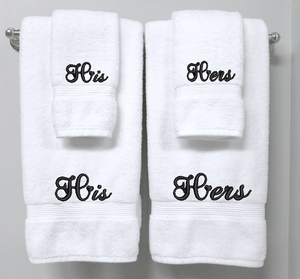His and Hers set of Towels