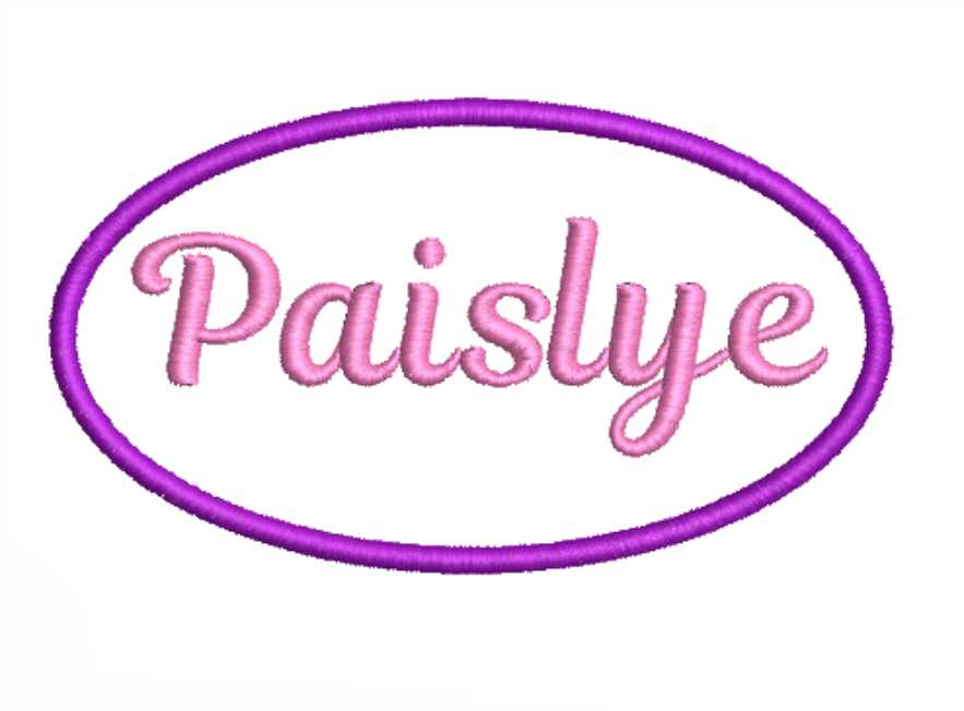Your Name Here 4" X 2.25" Scrip Oval Name Patch