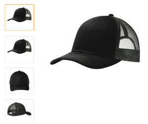 trucker hat black