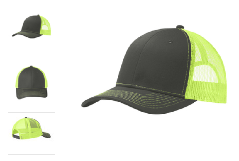 trucker hat neon yellow